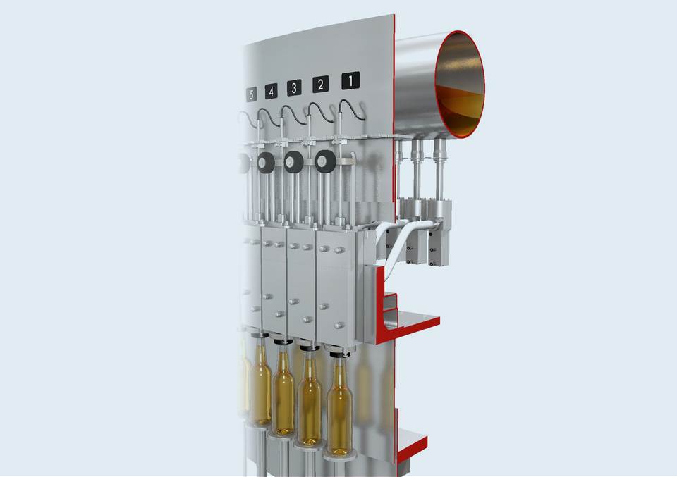 New features include the continuous, infinitely variable regulation of each individual filling valve and digital systems which monitor and control the filling process.