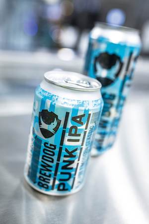 Full throttle for good taste: BrewDog’s Punk IPA beers are among the leading players in their portfolio.
