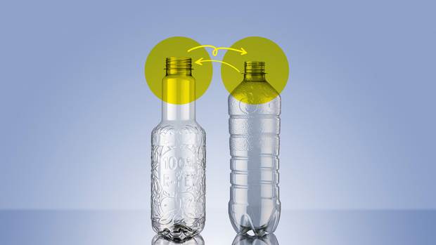 If both aseptically filled beverages and juice and carbonated soft drinks are to be produced, for example, different sizes of bottle neck are needed.