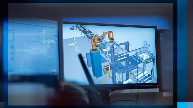 With the digital twin the mechanical components, electrical equipment and software programming must be able to access the exact same data.
