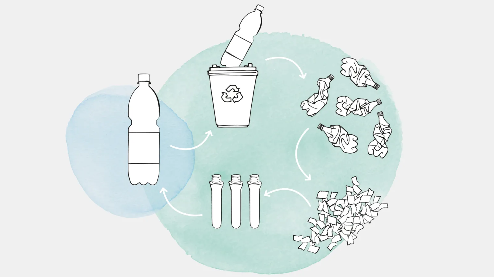 Einen wesentlichen Beitrag zur Abfallvermeidung leistet das Recycling von PET-Einwegflaschen – sofern diese sich dafür eignen.